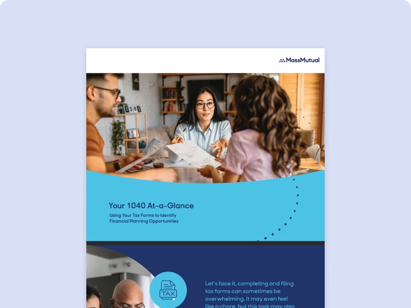 Thumbnail of "1040 at a glance" brochure