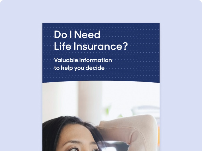 Thumbnail of "Do I need life insurance?" brochure