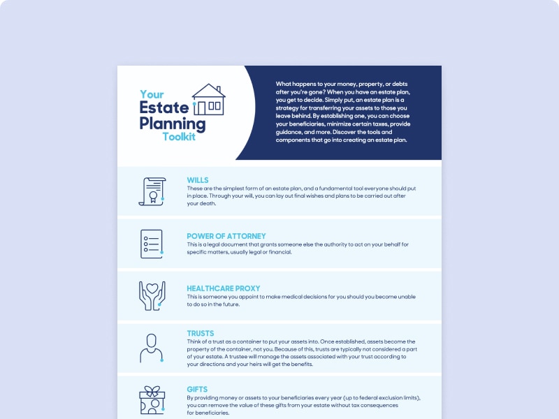 Thumbnail of "Your estate planning toolkit" brochure